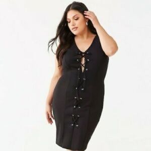 Lace up Bodycon Dress